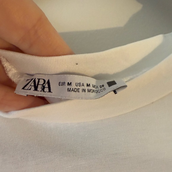 Zara white layered tshirt - Picture 3 of 6